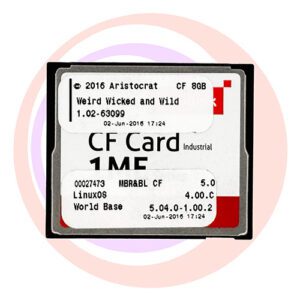 Game Software For Aristocrat Tech, Weird Wicked And Wild, Part Number 00027473 GETT Part SFT-ARI-100