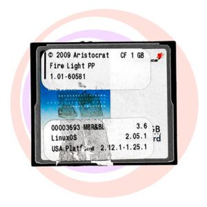 Game Software For Aristocrat, Fire Light (PP), Part Number 00006170 GETT Part SFT-ARI-107