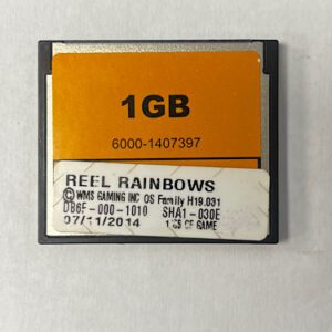 Game Software For WMS Gaming Inc., BlueBird 3, Reel Rainbows, DB6F-000-1010, OS Family #: H19.031, GETT Part Number: SFT-WMS-259