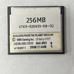 Game Software For WMS Gaming Inc., Invaders From The Planet Moolah, Part Numbers: DE36-000-1010, OS Family #: H13.31, GETT Part Number: SFT-WMS-260