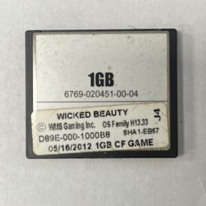Game Software For WMS Gaming Inc., BlueBird 2, Wicked Beauty, Part Numbers: D89E-000-1000B8, OS Family #: H13.33, GETT Part Number: SFT-WMS-263