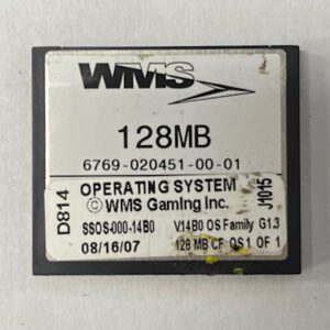 Operating System For WMS Gaming Inc., OS Family Number: G1.3, Part Numbers: SSOS-000-14B0, V14B0, GETT Part Number: OS-WMS-163
