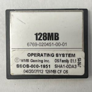 Operating System For WMS Gaming Inc., OS Family #: E1.1, Part Numbers: SSOS-000-1951, SHA1-0DA3, GETT Part Number: OS-WMS-165