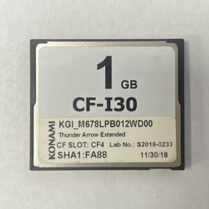 Game Software For Konami, Thunder Arrow Extended, Part Numbers: KGI_M678LPB012WD00, SHA1:FA88, Lab No:S2019-0233, GETT Part Number: SFT-KON-196