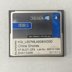 Game Software For Konami, China Shores, Part Numbers: KGI-L507MLA008WD00, SHA1:C2D6, Lab No: S2013-1369, GETT Part Number: SFT-KON-197