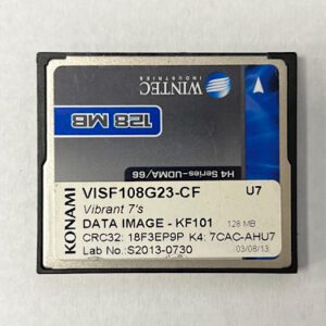 Game Software For Konami Games, Vibrant 7's, Part Numbers: VISF108G23-CF, Lab No: S2013-0730, GETT Part Number: SFT-KON-201