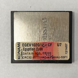 Game Software For Konami Games, Egyptian Eyes, Part Numbers: EGEV102G12, GETT Part Number: SFT-KON-203