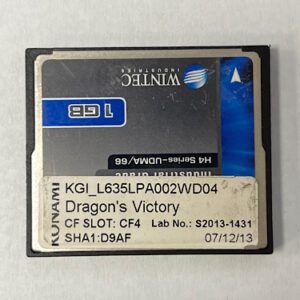 Game Software For Konami Games, Dragon's Victory, Part Number: KGI_L635LPA002WD04, Lab No: S2013-1431, GETT Part Number: SFT-KON-206