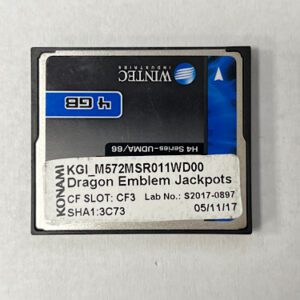 Game Software For Konami Games, The Treasure Falls, Part Number: KGI_L783SPC020WD00, Lab No: S2016-1505, GETT Part Number: SFT-KON-207