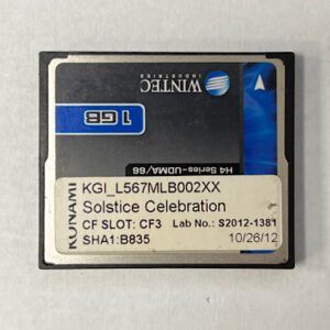 Game Software For Konami Games, Part Numbers: KGI_LWPKP3C002XX, 0BC8, GETT Part Number: SFT-KON-208