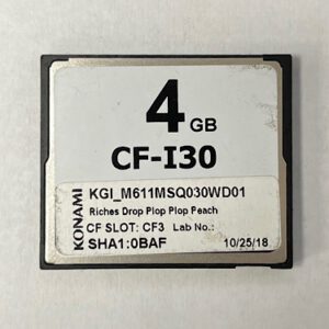 Game Software For Konami Games, Riches Drop Plop Plop Peach, Part Numbers: KGI_M611MSQ030WD01, SHA1:0BAF, GETT Part Number: SFT-KON-211