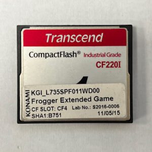 Game Software For Konami Games, Frogger Extended Game, Part Numbers: KGI_L735SPF011WD00, SHA1-B751, Lab No: S2016-0006, GETT Part Number: SFT-KON-216