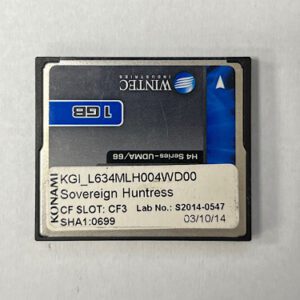 Game Software For Konami Games, Sovereign Huntress, Part Numbers: KGI_L634MLH004WD00,  SHA1:0699, Lab No: S2014-0547, GETT Part Number: SFT-KON-217