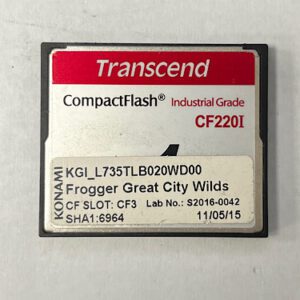 Game Software For Konami Games, Frogger Great City Wilds, Part Numbers: KGI_L735TLB020WD00, SHA1:6964, Lab No: S2016-0042, GETT Part Number: SFT-KON-225