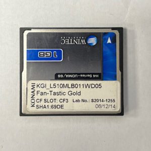 Game Software For Konami Games, Fan-Tastic Gold, Part Numbers: KGI_L510MLB011WD05, SHA1:69DE, Lab No: S2014-1255, GETT Part Number: SFT-KON-229
