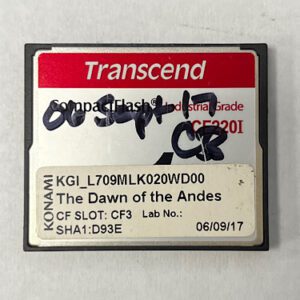 Game Software For Konami Games, The Dawn of The Andes, Part Numbers: KGI_L709MLK020WD00, SHA1:D93E, GETT Part Number: SFT-KON-230