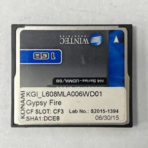Game Software For Konami Games, Gypsy Fire, Part Numbers: KGI_L608MLA006WD01, SHA1:DCE8, Lab No: S2015-1394, GETT Part Number: SFT-KON-231