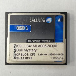 Game Software For Konami Games, Bull Mystery, Part Numbers: KGI_L641MLA005WD00, Lab No: S2014-1609, GETT Part Number: SFT-KON-237