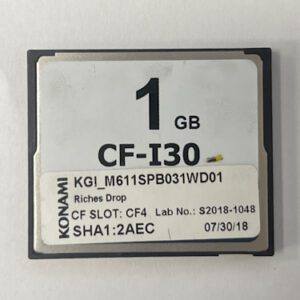Game Software for Konami, Riches Drop, Part Numbers: KGI_M611SPB031WD01, Lab No: S2018-1048, GETT Part Number: SFT-KON-239