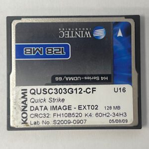 Game Software for Konami Games, Quick Strike, Part Numbers: QUSC303G12-CF, Lab No: S2009-0907, GETT Part Number: SFT-KON-246