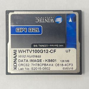 Game Software For Konami Games, Wild Huntress, Part Numbers: WHTV100G12-CF, Lab No: S2015-0502, GETT Part Number: SFT-KON-247
