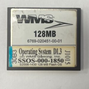 Operating System For WMS Gaming INC., Part Numbers: SSOS-000-1850, V1850, OS Family #: D1.3, GETT Part Number: OS-WMS-167