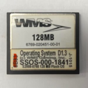 Operating System For WMS Gaming INC., Part Number: SSOS-000-1841, S2008-0768, OS Family #: D1.3, GETT Part Number: OS-WMS-168