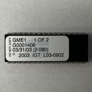 BIOS ROM For IGT, Part Numbers: GME1, G0001406, (2 - 080), L03-0902 1 OF 2, GETT Part Number: BIO-IGT-143