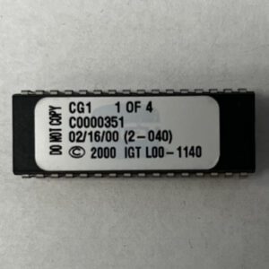 BIOS ROM For IGT, Part Numbers: GME1, C0000351, (2 - 080), L00-1140, 1 OF 4, GETT Part Number: BIO-IGT-177