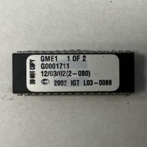 BIOS Rom For IGT, Part Numbers: GME1, G0001711, 1 of 2, GETT Part Number: BIO-IGT-258