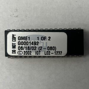 BIOS Rom For IGT, Part Numbers: GME1, G0001492, 1 of 2, GETT Part Number: BIO-IGT-262