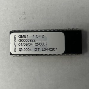 BIOS Rom For IGT, Part Numbers: GME1, G0000922, 1 of 2, GETT Part Number: BIO-IGT-265