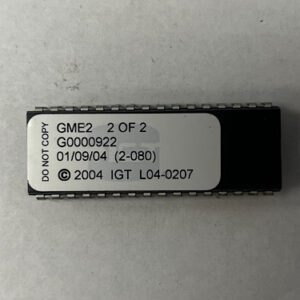 BIOS Rom For IGT, Part Numbers: GME2, G0000922, 2 of 2, GETT Part Number: BIO-IGT-266