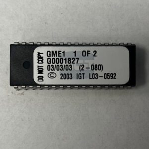 BIOS Rom For IGT, Part Numbers: GME1, G0001827, 1 of 2, GETT Part Number: BIO-IGT-298