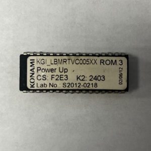 BIOS ROM For Konami, Power up. Part Number: KGI_LBMRTVC005XX, Lab No:S2012 - 0218, ROM 3, GETT Part Number: BIO-KON-101
