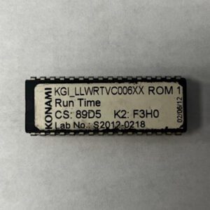 BIOS ROM For Konami, Run Time. Part Number: KGI_LLWRTVC006XX, Lab No:S2012 - 0218, ROM 1, GETT Part Number: BIO-KON-103