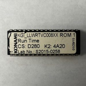BIOS ROM For Konami, Run Time. Part Number: KGI_LLWRTVC008XX, Lab No:S2015 - 0258, ROM 1, GETT Part Number: BIO-KON-104