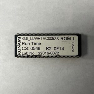 BIOS ROM For Konami, Run Time. Part Number: KGI_LLWRTVC009XX, Lab No:S2016 - 0072, ROM 1, GETT Part Number: BIO-KON-105