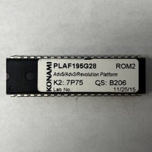 BIOS ROM For Konami, Part Numbers: PLAF195G28, Adv5/Adv3/ Revolution Platform, ROM2, GETT Part Number: BIO-KON-107