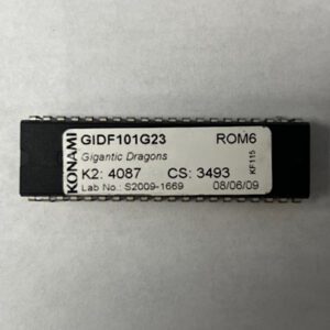 BIOS ROM For Konami, Game Name: Gigantic Dragons, GIDF101G23, Lab No: S2009 - 1669, ROM6, GETT Part Number: BIO-KON-115
