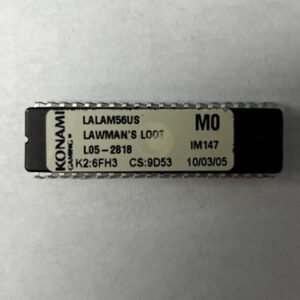 BIOS ROM For Konami, Game Name: Lawman's Loot, Part Numbers: LALAM56US, L05-2818, GETT Part Number: BIO-KON-130