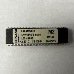 BIOS ROM For Konami, Game Name: Lawman's Loot, Part Numbers: LALAM56US, L05-2818, GETT Part Number: BIO-KON-133