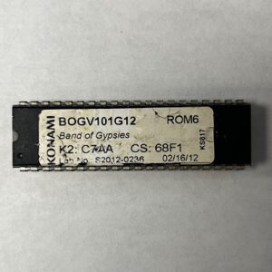BISO ROM For Konami Games, Game Name: Band Of Gypsies, Part Numbers: Lab No: S2012-0236, ROM 1-8, GETT Part number: BIO-KON-142