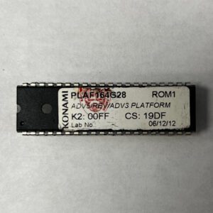 ADV5/REV/AVD3 Platform for Konami Games, Part Number: PLAF164G28, K2: 00FF, CS: 19DF, ROM1, GETT Part number: BIO-KON-144
