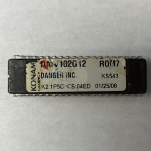 BIOS ROM For Konami Games, Game Name: Danger INC., Part Numbers: DAIV102G12, Rom 7, K2: 1P5C, GETT Part Number: BIO-KON-169