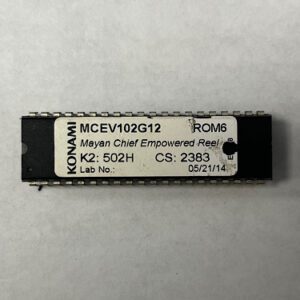 BIOS ROM For Konami Games, Mayan Chief Empowered Reel, Part Numbers: MCEV102G12, ROM 6, GETT Part Number: BIO-KON-175