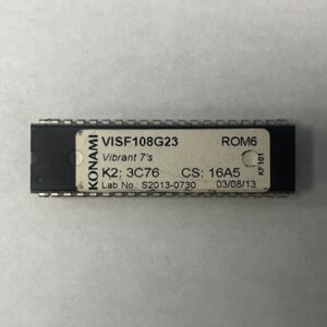 Bios Rom For Konami Games, Vibrant 7's, Part Numbers: VISF108G23, ROM 6, Lab No: S2013-0730, GETT Part Number: BIO-KON-180