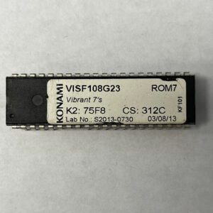 Bios Rom For Konami Games, Game Name: Vibrant 7's, Part Numbers: VISF108G23, Lab No: S2013-0730, GETT Part Number: BIO-KON-181