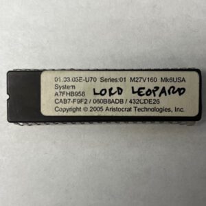BIOS ROM For Aristocrat Technologies Inc., Lord Leopard, Part Numbers: A7FHB958, 01.03.03E-U70, GETT Part Number: BIO-ARI-100
