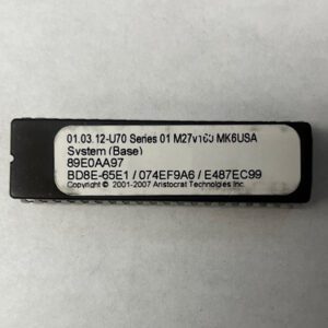 System(Base) Bios Rom For Aristocrat Technologies, Part Numbers: 01.03.12-U70, GETT Part Number: BIO-ARI-185